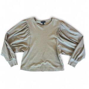 100% Cotton Banana Republic Taupe Long Sleeve Blouse